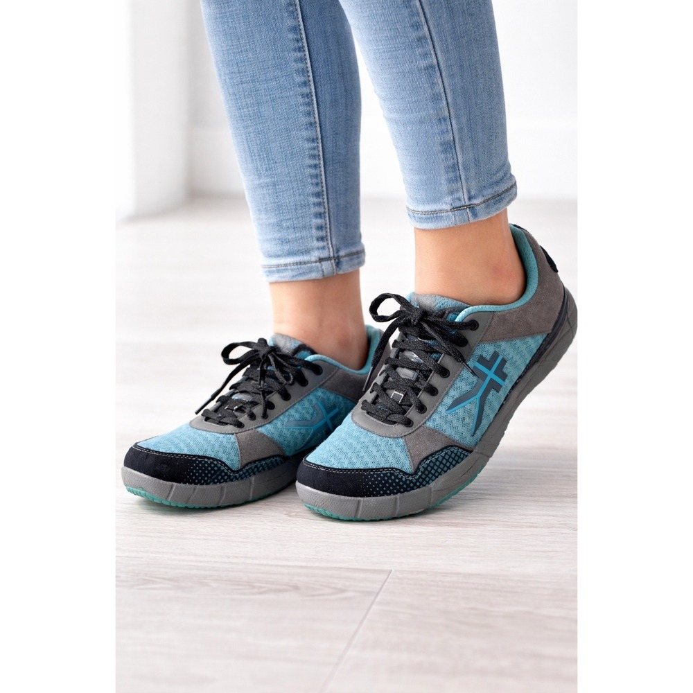 Kuru Women's Athletic Shoes Turquoise Gray Size 11 Wide Comfort Sneakers‎